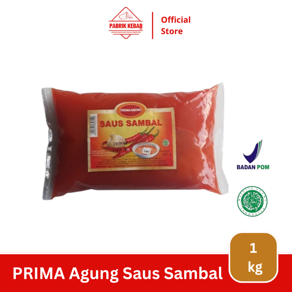 

PRIMA AGUNG Saus Cabe 1 Kg - Saus Sambal - Chilli Sauce