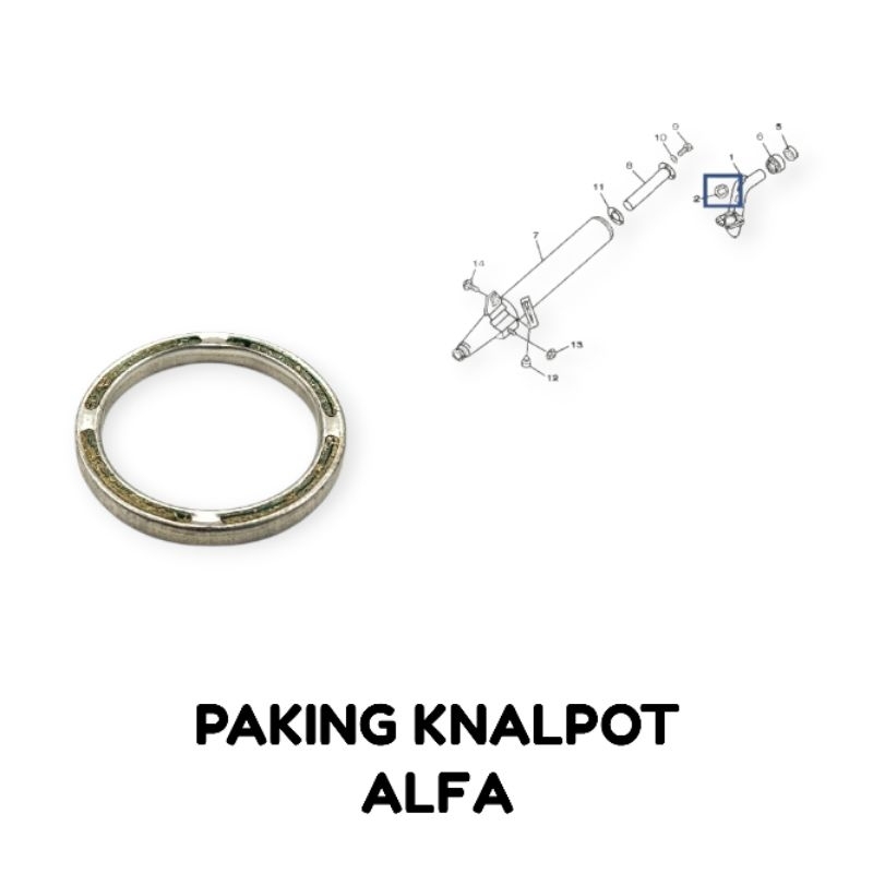 Paking Knalpot Alfa - Packing Asbes Gasket Exh Pipe Kenalpot Knalpot Yamaha Champ Sigma