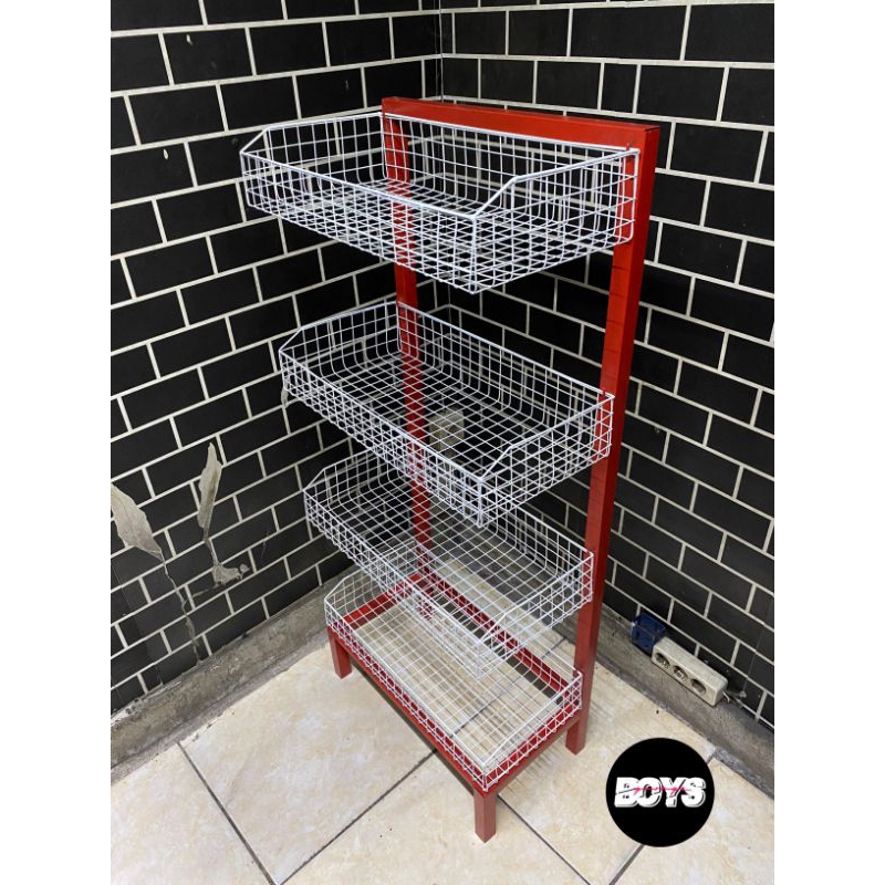 Rak Chiki Snack Warung / Rak Keranjang Serbaguna Termurah