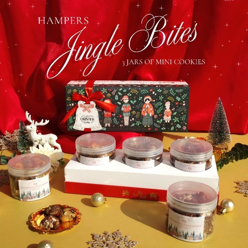 

HAMPERS NATAL MINI COOKIES / JINGLE BITES/ HAMPERS MINI COOKIES / CHRISTMAS HAMPERS / HAMPERS KUE NATAL