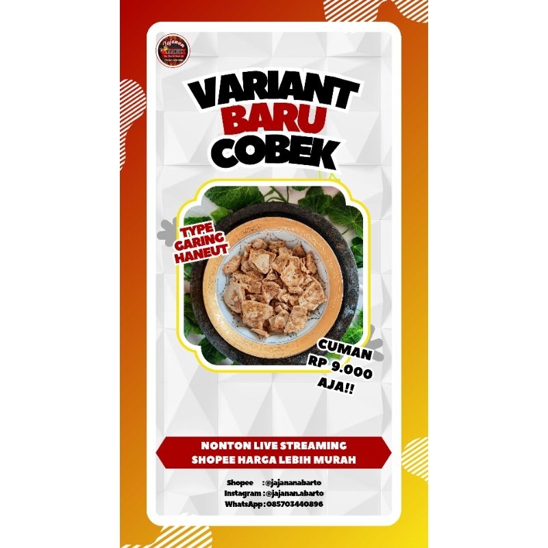 

COBEK ABARTO RASA TAK PERNAH ADA TYPE GARING HANEUT