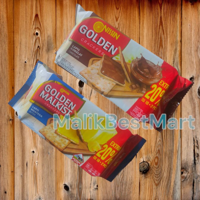 

Nissin Golden Malkist Crackers Lapis Mentega / Coklat 120 gram