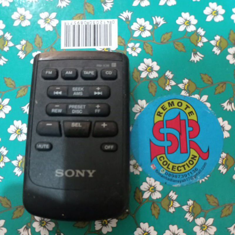 Remote audio compo cd tape sony