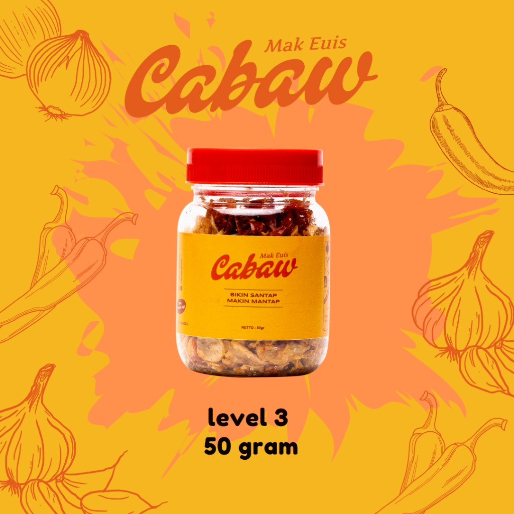 

Bawang Goreng Asli Premium CABAW MA EUIS Level 3 (50 GRAM) | Murni Tanpa Tepung, Original Gurih dan Renyah Paling Pedas