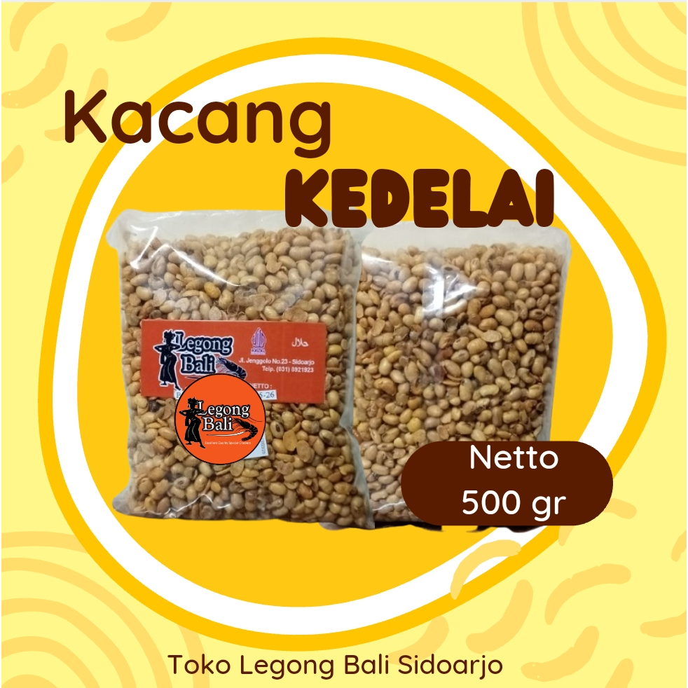 

Kacang Kedelai Goreng Gurih Asin Renyah 500 gr