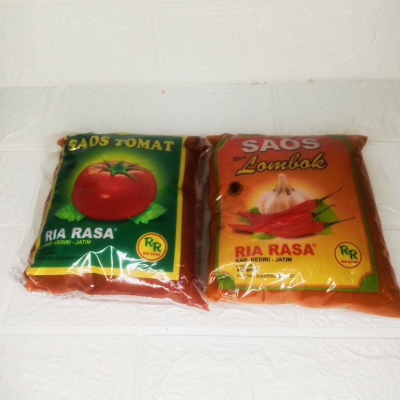 

[Harga Ekonomis] Saos Tomat // Saos Lombok 450 Gram Ria Rasa