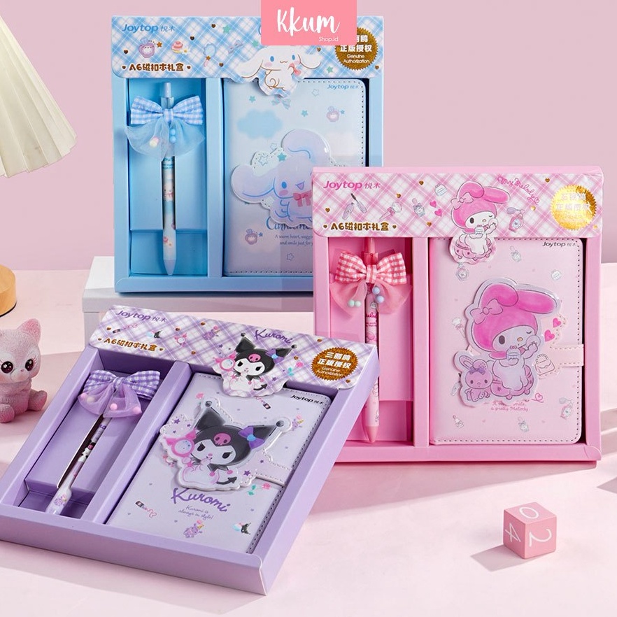 

vjPromo Jurnal Set A6 Diary Sanrio Buku Tulis hadiah anak lucu Magnet Memo Kuromi Cinnamoroll Melody G86