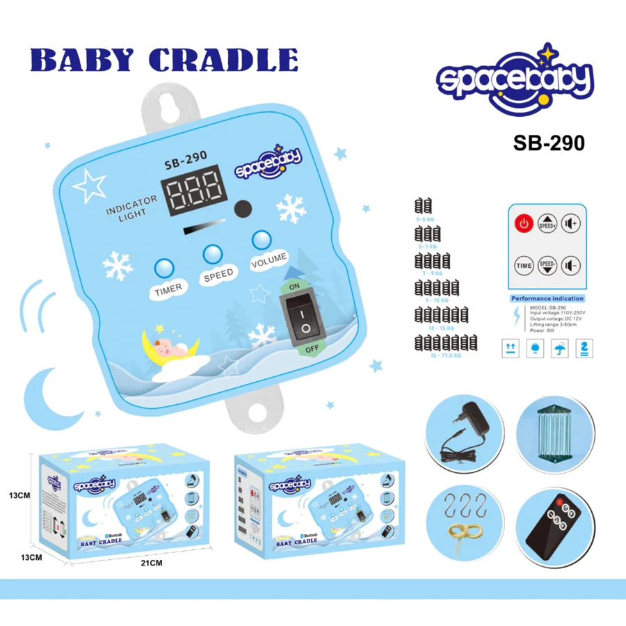 Ayunan elektrik Spacebaby remot bluetooth 290A / Mesin ayunan elektrik Spacebaby SB 289A Mesin Ayuna