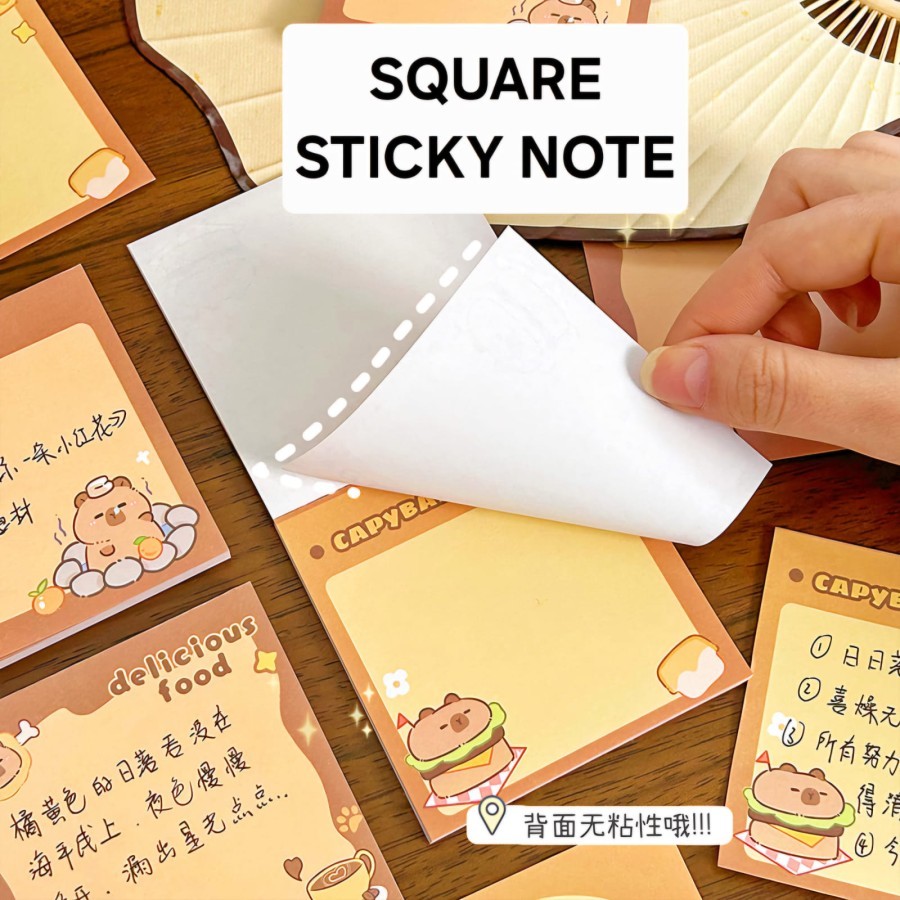 

SQUARE STIKY NOTE MEMO KANTOR SEKOLAH ALAT TULIS STATIONARY MOTIF LUCU
