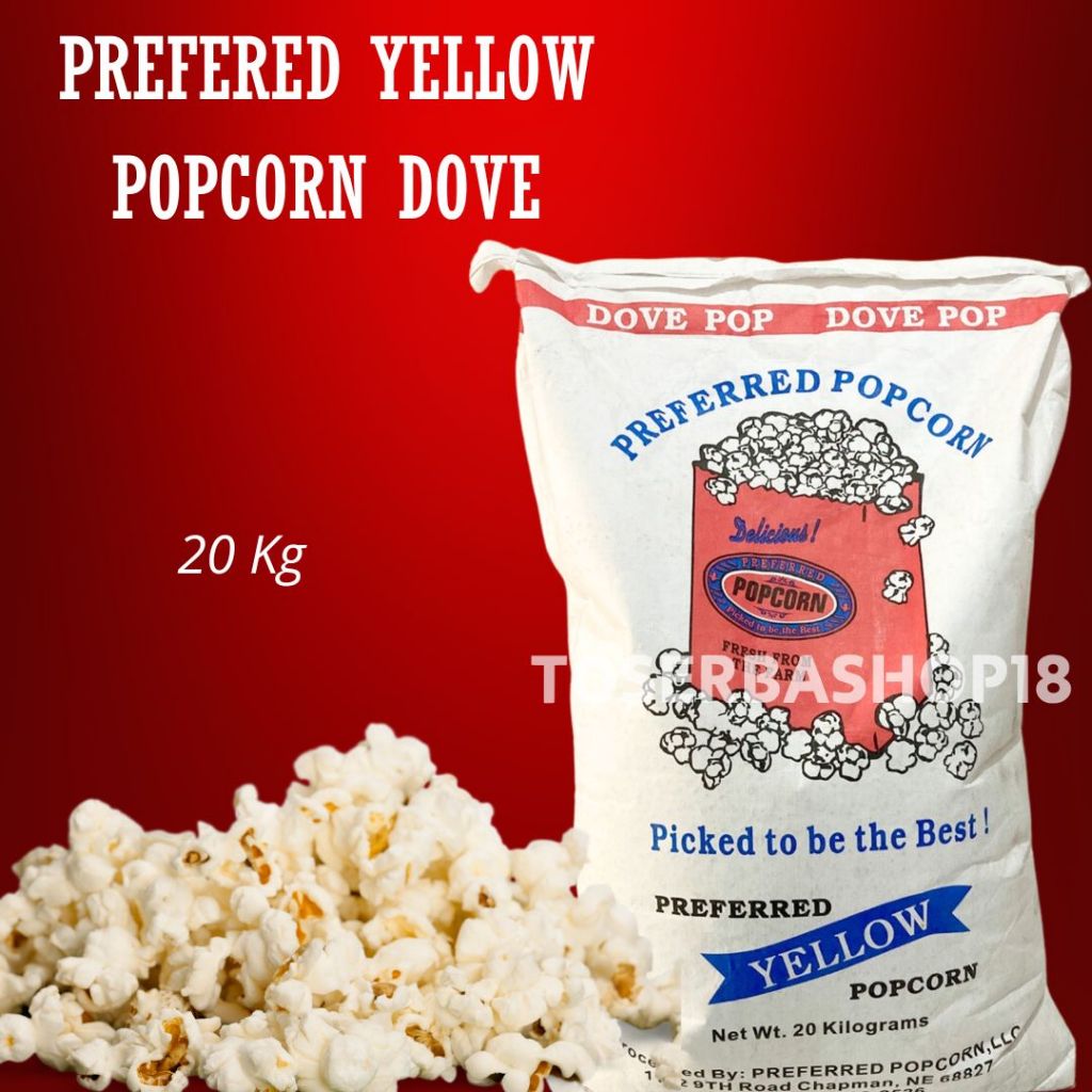 

Biji Jagung Popcorn Dove / Jagung Popcorn Preferred Yellow Popcorn USA 20 Kg