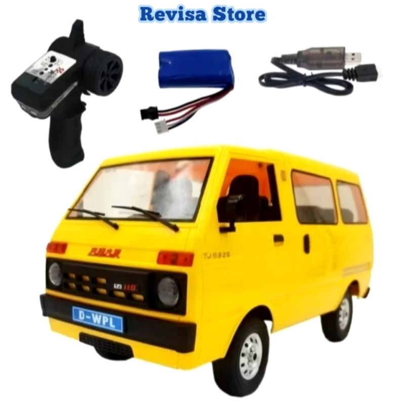 Wpl D42 RC Car Minibus Hijet 1:10 Full Propo Yellow