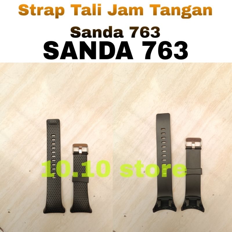 Tali Rubber Jam Tangan SANDA 763 sanda 763 strap rubber sanda763