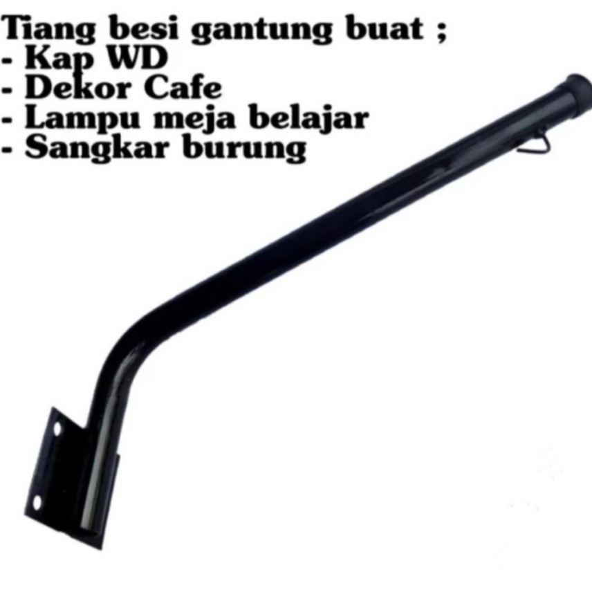 Tiang WD Kap Lampu Jalan / Penyangga Kap Lampu Jalan / Tiang Besi Gantung Lampu Jalan