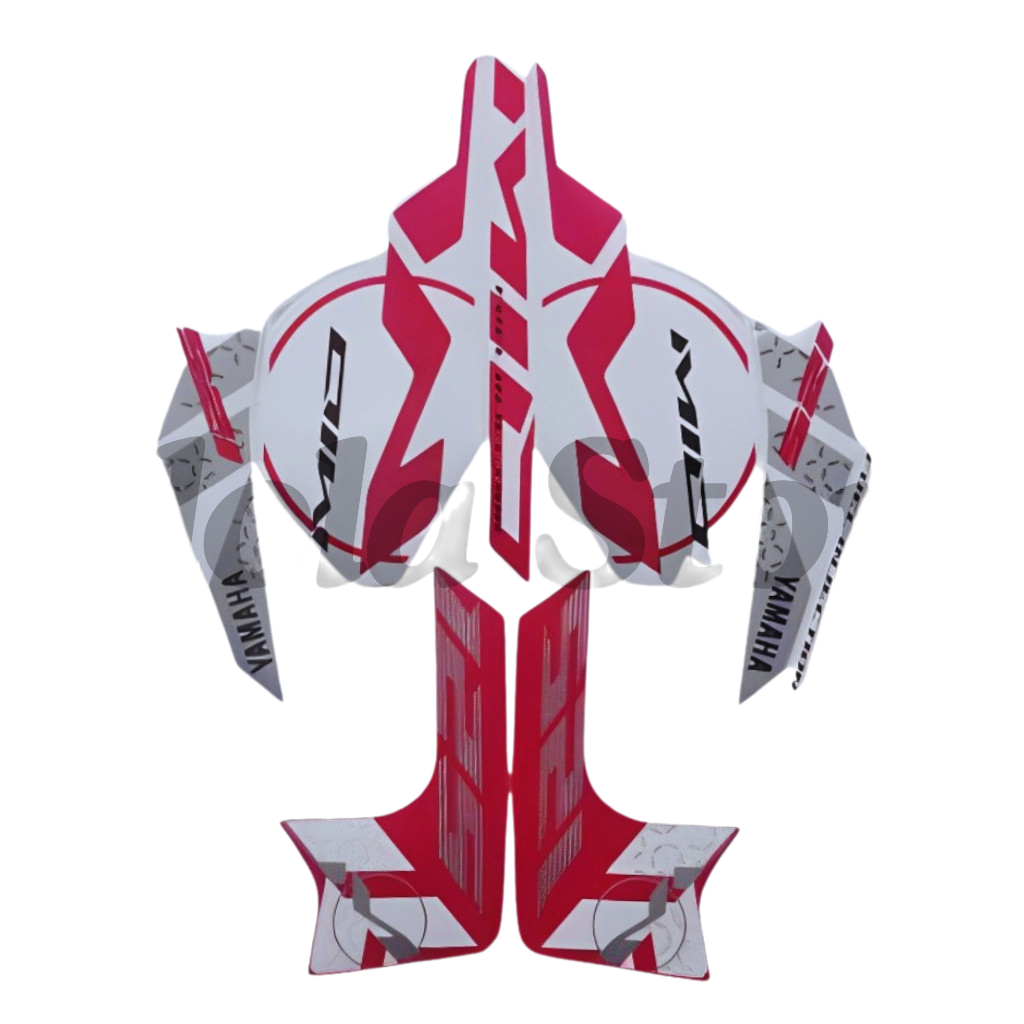 Stiker Striping Yamaha Mio M3 2015 Merah Putih List Stiker Standart Mio M3 2015 Mio M3 2015