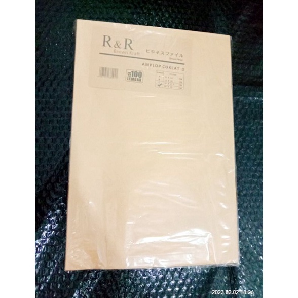 

5j Produk amplop coklat folio f4 RR 1 pcs L39