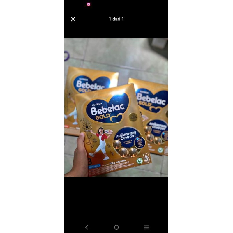 

bebelac3 gold vanilla kemasan 360gr exp juli 2026
