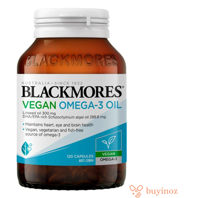 Blackmores Vegan Omega 3  Omega-3 Fish Oil 120 Capsules