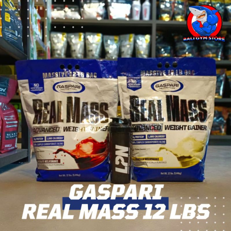 Gaspari Real Mass 12 Lbs Susu Penambah Berat Badan