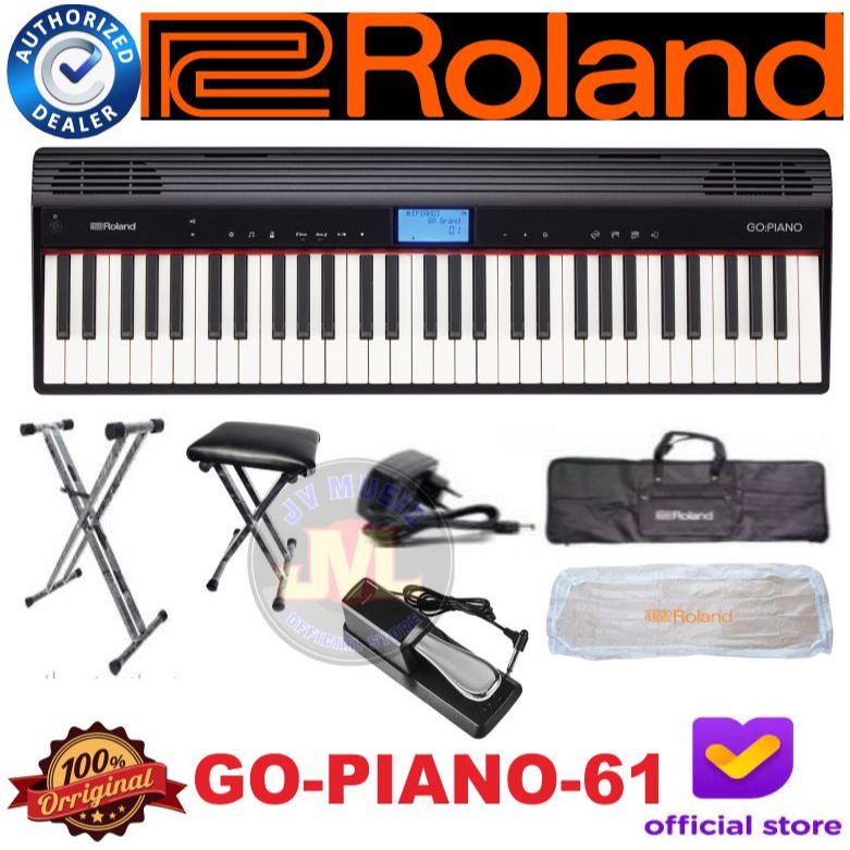 Roland GO 61 PIANO 61-key Portable Piano Paket Roland Go Piano 61 P Paket