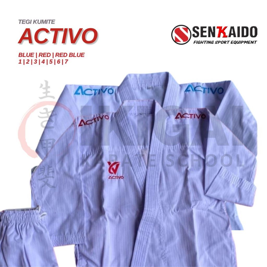 SENKAIDO ACTIVO TEGI KUMITE Karate-Gi Baju Karate