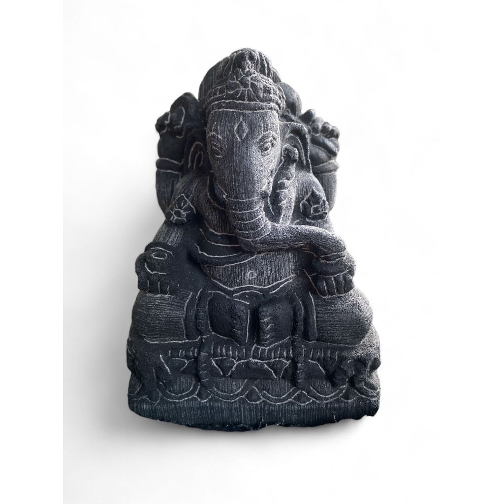 patung ganesha tinggi 14cm patung batu aquarium