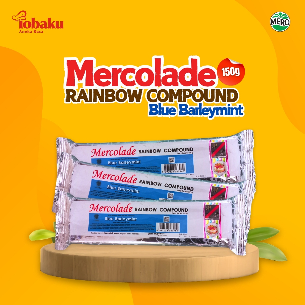 

MERCOLADE Chocolate Rainbow Compound Blue Barleymint 150g - Cokelat _