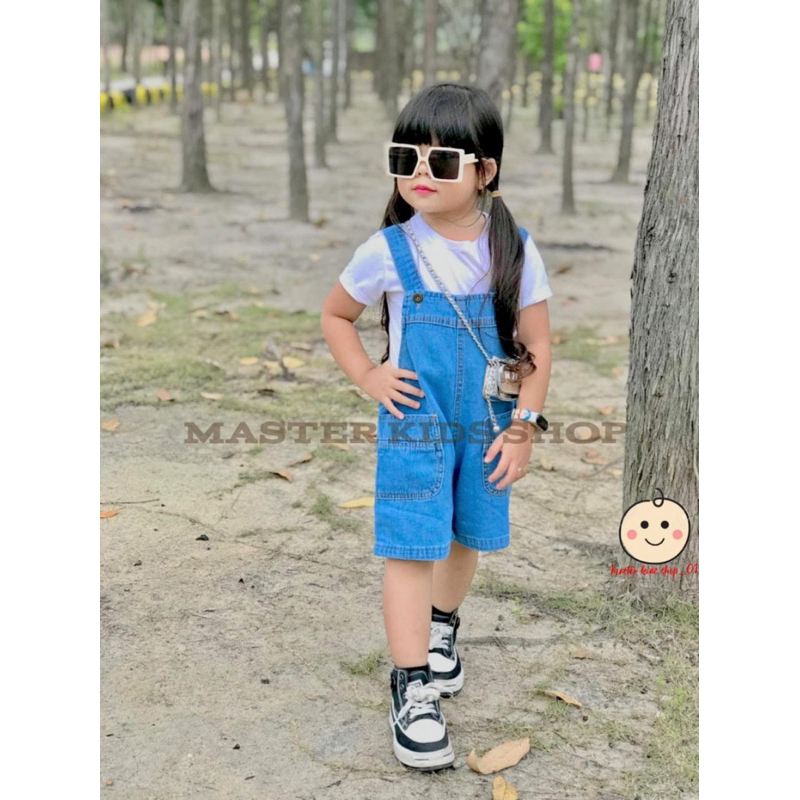 Overall Eboni Baju Kodok Pendek  Anak 1-4 Tahun Baju kodok Anak Laki-laki Dan Perempuan
