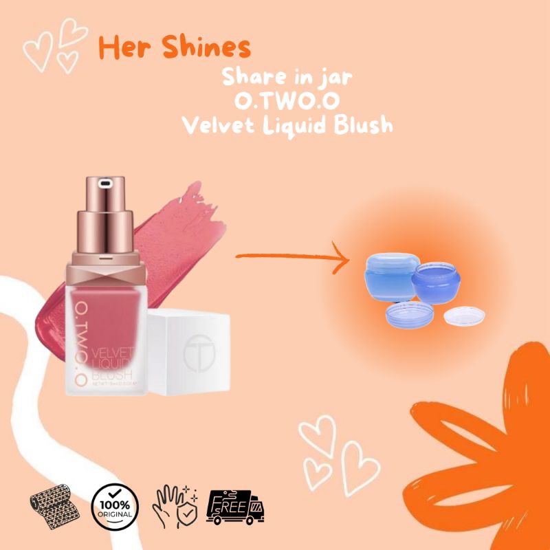 Share in jar O.TWO.O Liquid Blush BlushOn