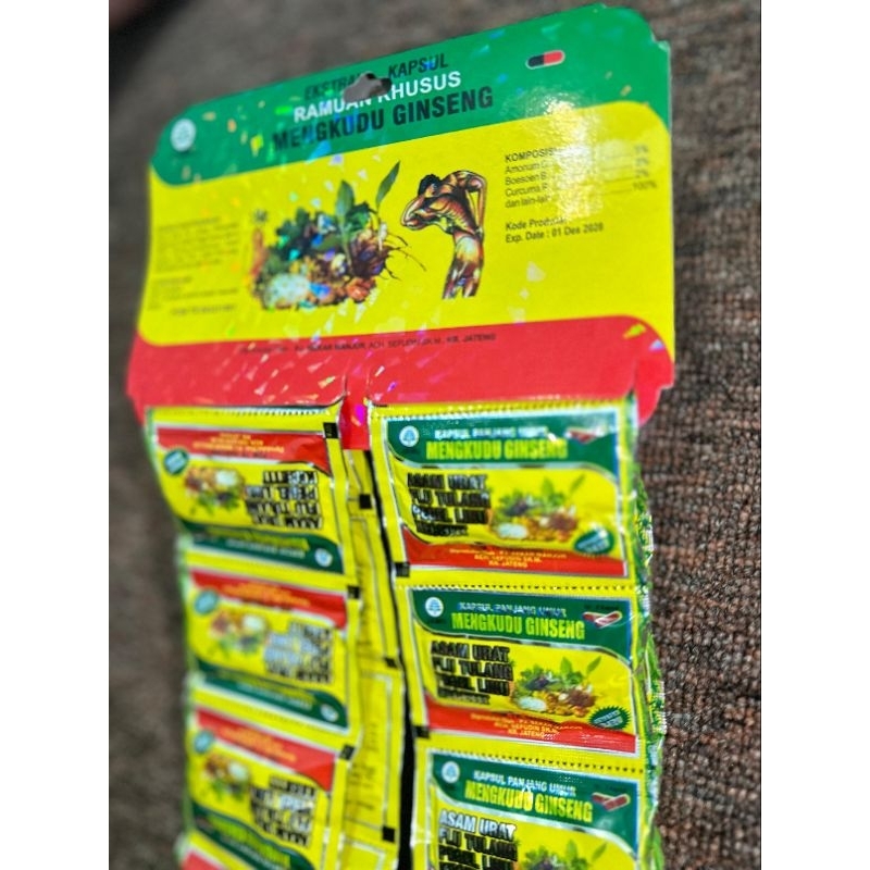 MENGKUDU GINSENG ORIGINAL KAPSUL (ASAM URAT)