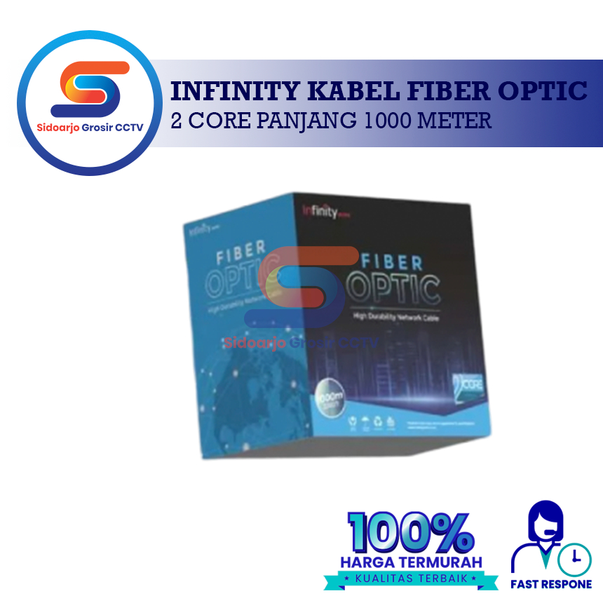 Infinity Kabel Fiber Optic 2 Core Panjang 1000 Meter
