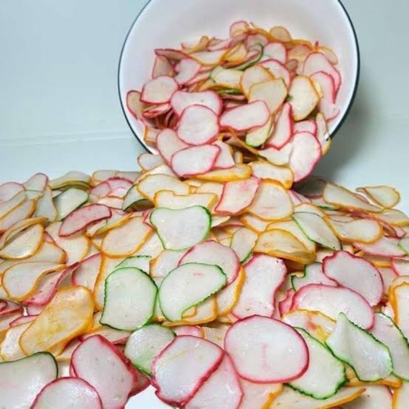 

kerupuk bawang warna - warni