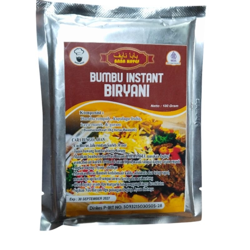 

Bumbu Instan Biryani Dan Mandhi 100g