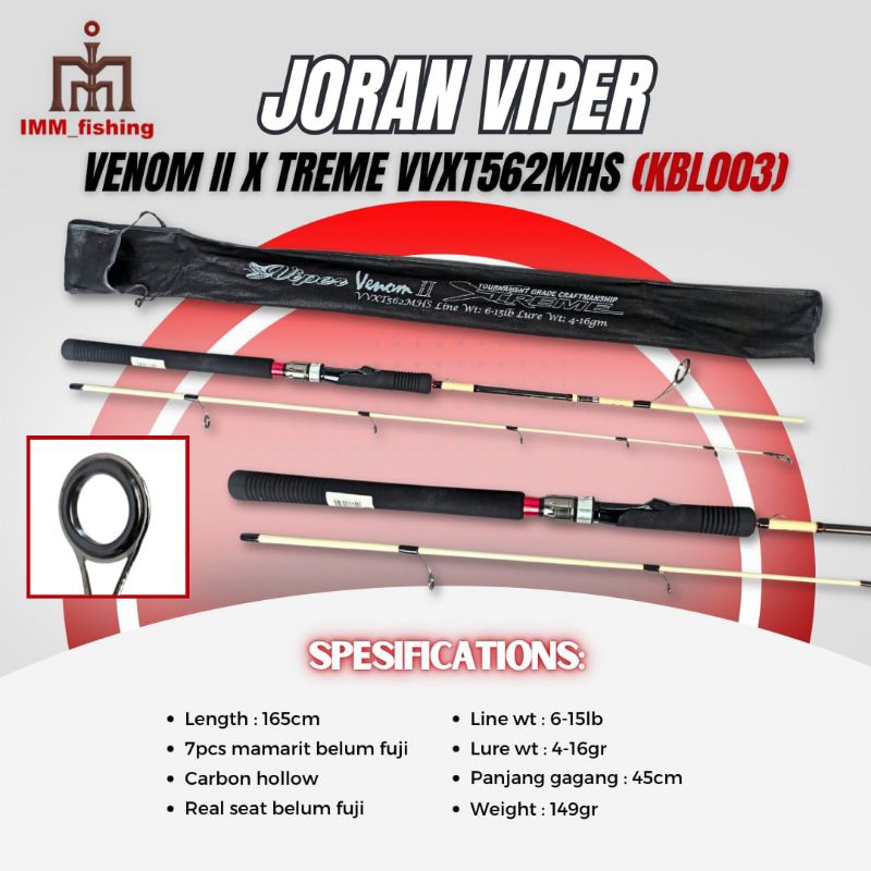 JORAN VIPER VENOM II X TREME | Tongkat Pancing | Fishing Rod