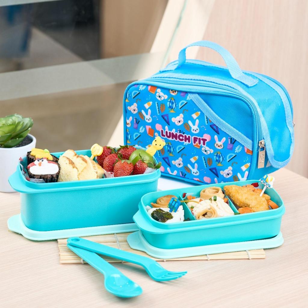 Unique  tas bekal kenji koala set of 4 pcs biru