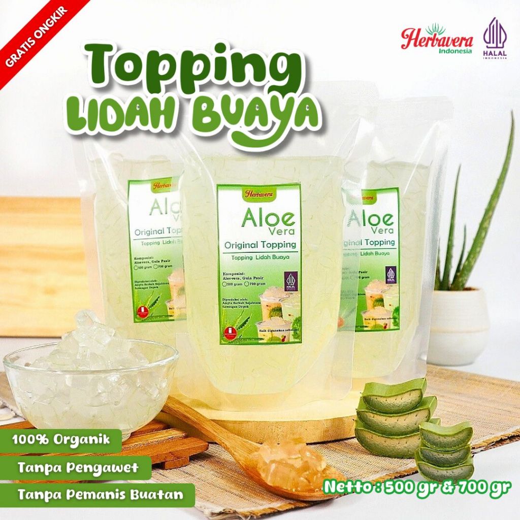 

Topping Aloe Vera Lidah Buaya 500 Gram