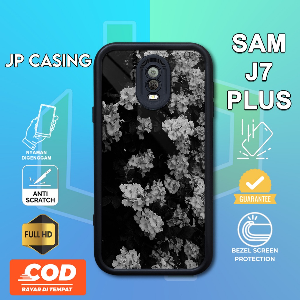 Case Samsung J7 Plus Terbaru Casing Samsung J7 Plus JPCasing [Bunga] Hardcase Softcase Glossy