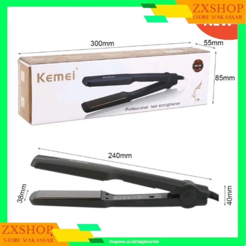 Kemei KM 329 Catok Rambut Special Salon Pelurus Rambut Kemei KM-329 Catokan