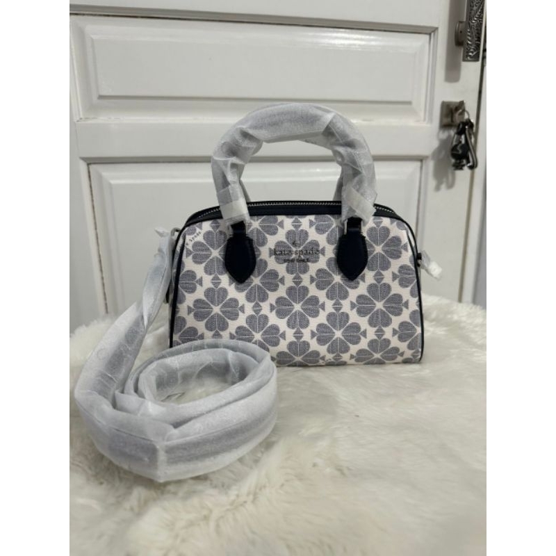 Kate Spade KS Flower Duffle Navy Multi Original Authentic