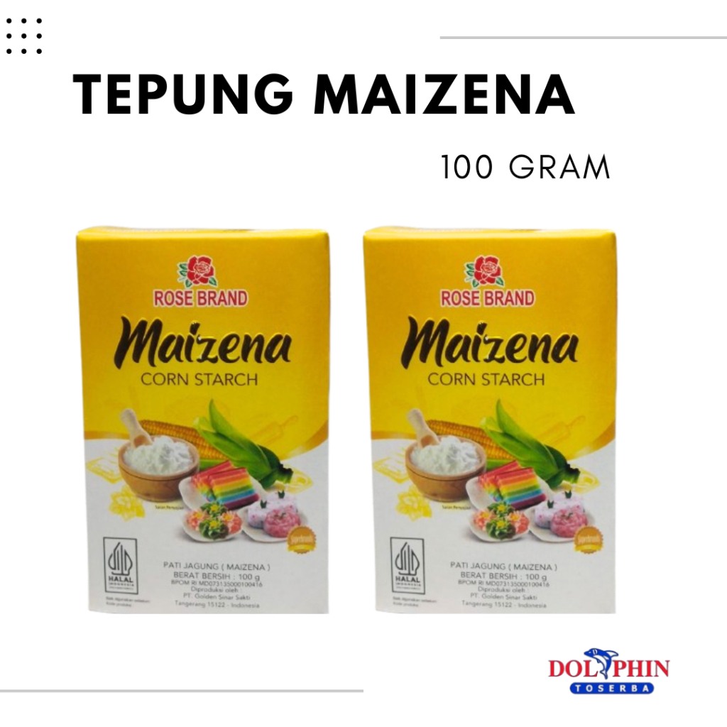 

TEPUNG MAIZENA MERK ROSE BRAND - 100 GR / TEPUNG / CORN STARCH