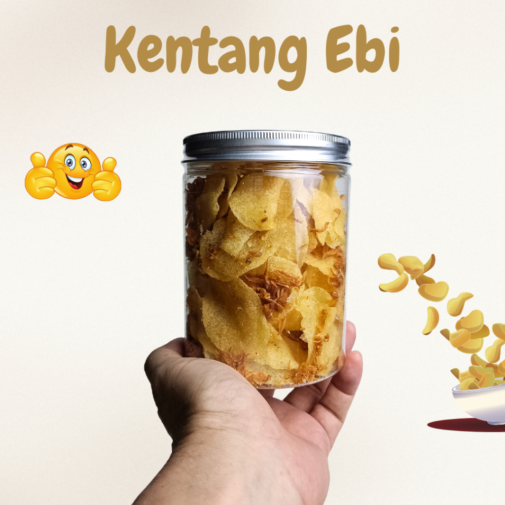 

Keripik Kripik Kentang Ebi 250 Gram Bawang Goreng Premium