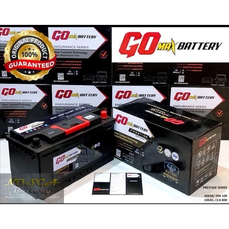 Aki BMW 720 730 320 323 X3 - GO Max Battery 60038/ DIN 100 (100Ah) SMF