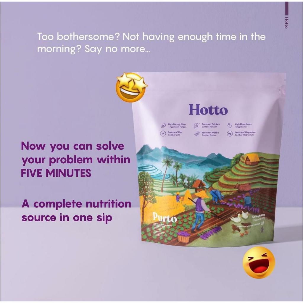 

HOTTO PURTO 100% ORIGINAL 1 POUCH EXP 2027 SEGEL MULTIGRAIN OAT