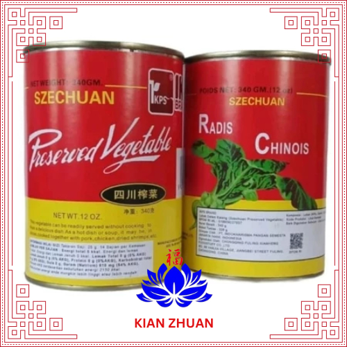 

Radis Chinois - Szechuan Cai Preserved Vegetable IKPS Brand 340 gr Kaleng