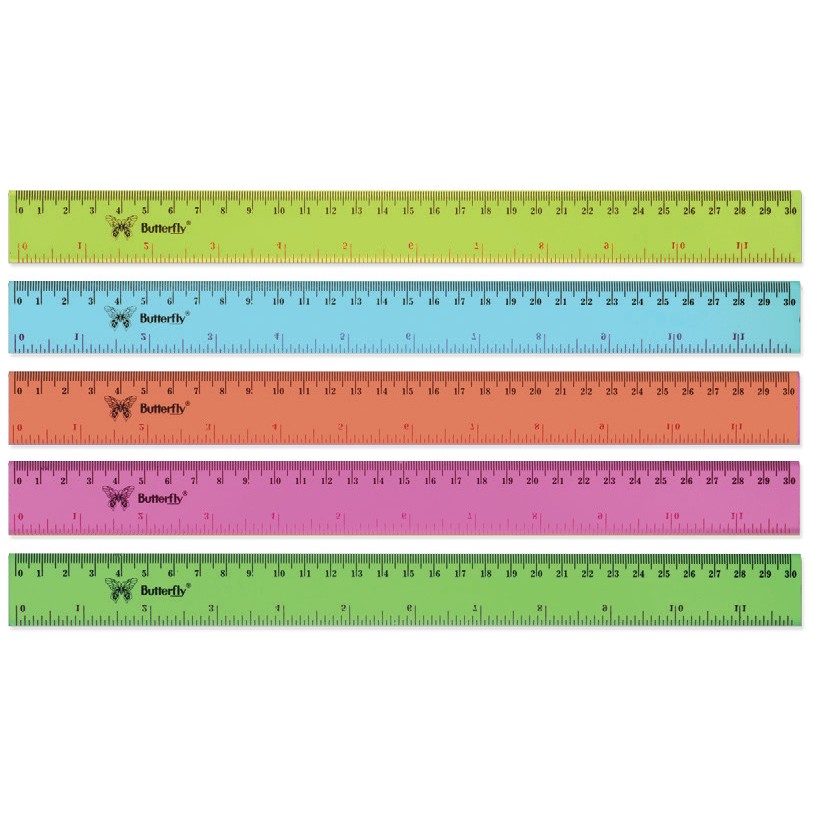 

Butterfly Penggaris Warna 20 CM & 30 CM