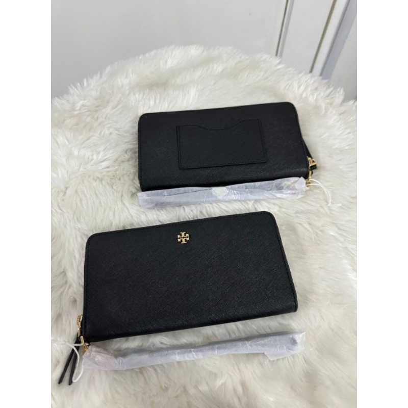 Tory Burch Emerson Wristlet Zip Continental Wallet Original