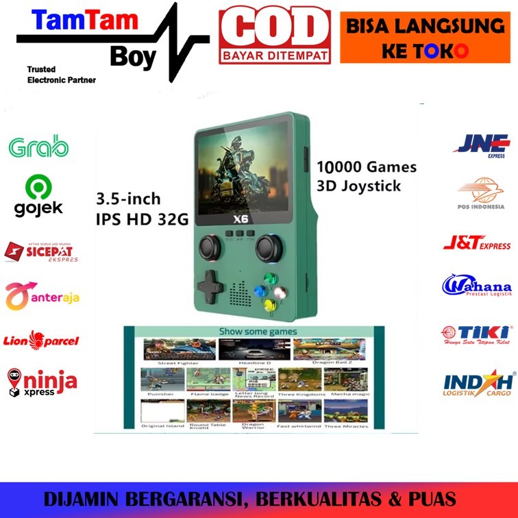 Video Game Console Handhled Portable X6 New 3.5inch GameBoy Retro Classic Built in Games Multi Emula