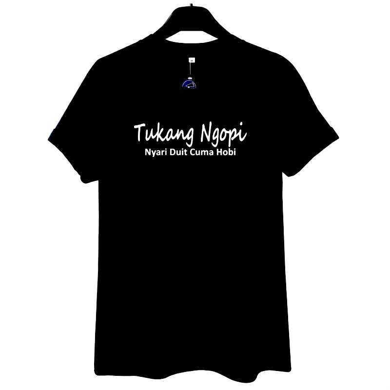 Kaos Unisex S-XXXXL Big Size Jumbo Size Kaos Kopi Coffee Pakaian Atasan Blouse Baju Fashion Kaos Obl