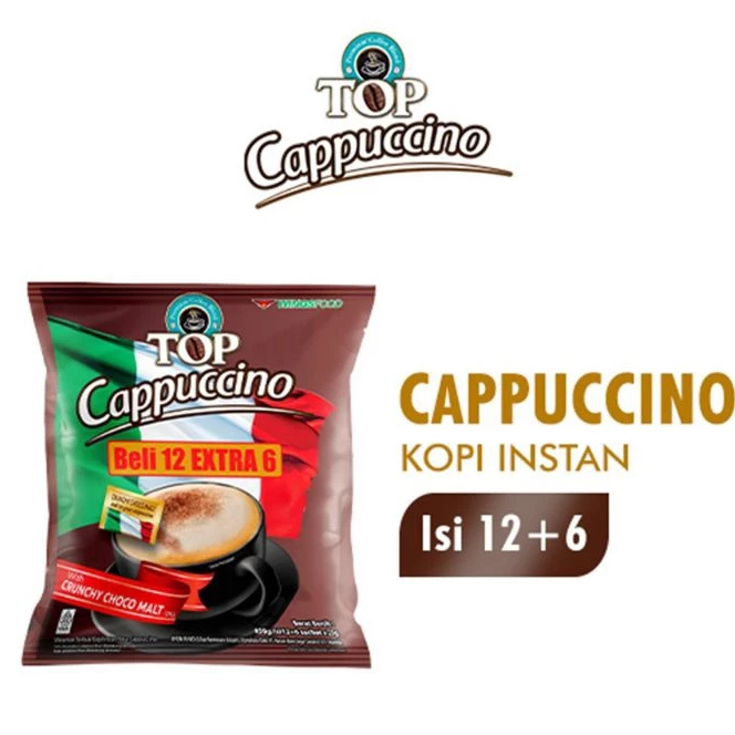 

Top Coffee Kopi Instan Cappucino Bag 25 gr isi 12 + 6 pcs - Toserba Gadjah - Ekonomis XF 241