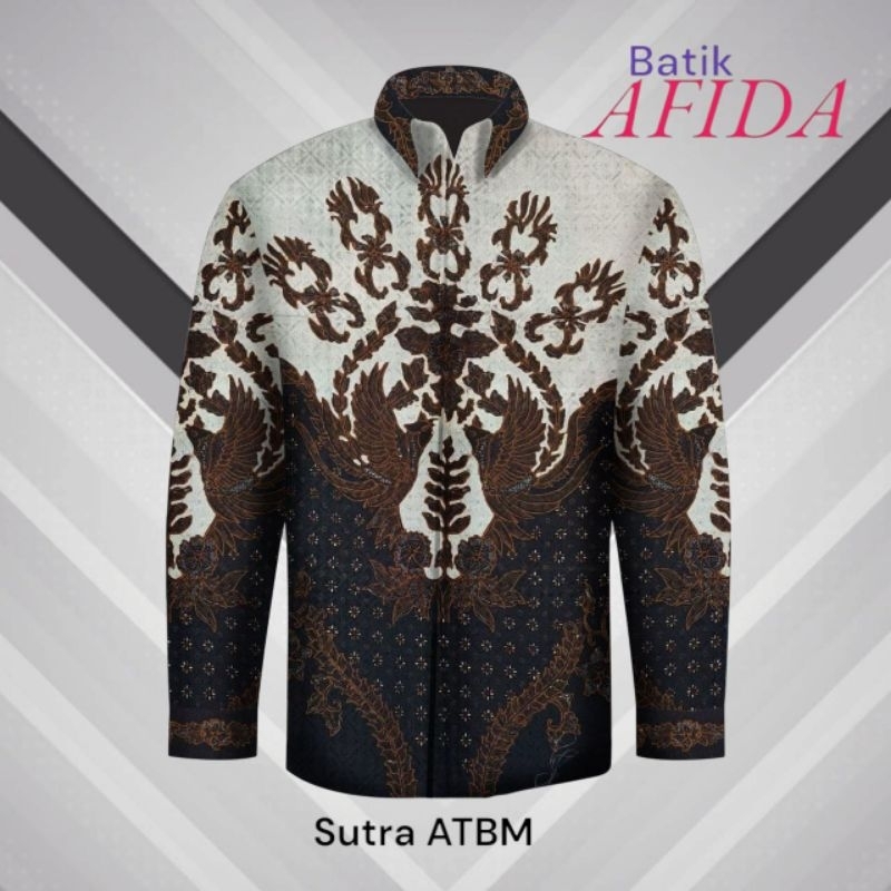 Kain Batik Tulis ilustrasi kemeja Bahan sutra ATBM