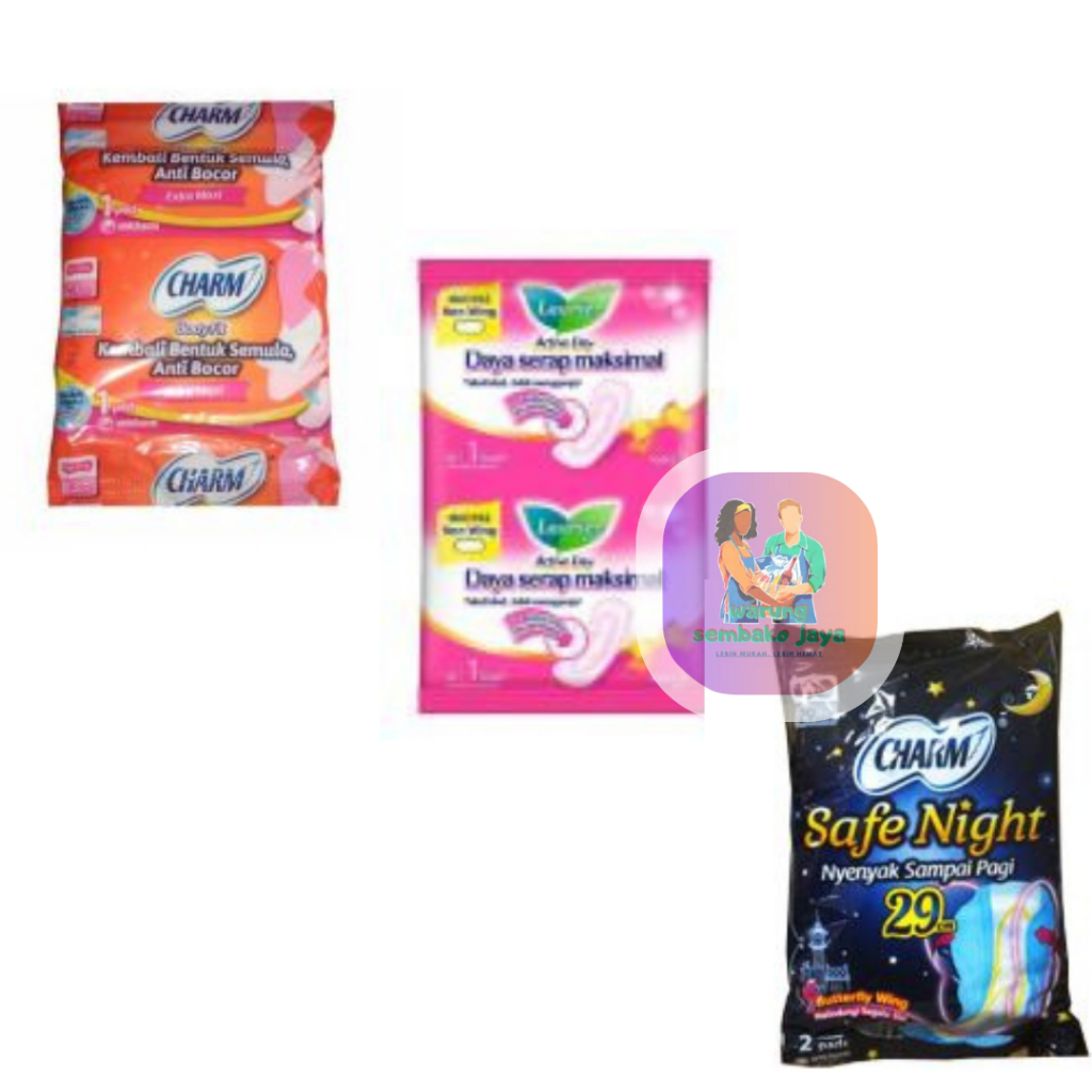 Pembalut Waniita Renceng Charm, Laurier, Charm Night